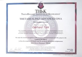 Zertifikat Theta-Healing